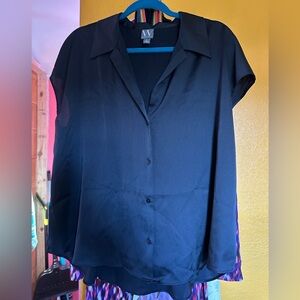Worthington Classic Black Blouse